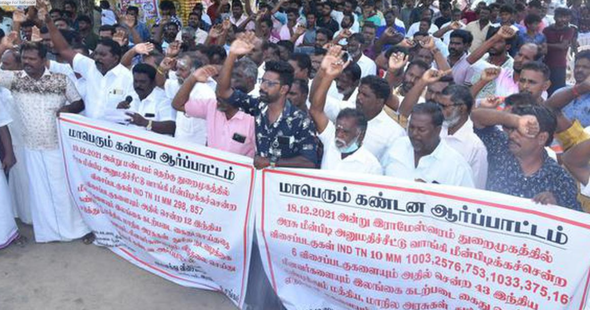 Protest in Rameswaram, demands release of fishermen in Sri Lankan custody